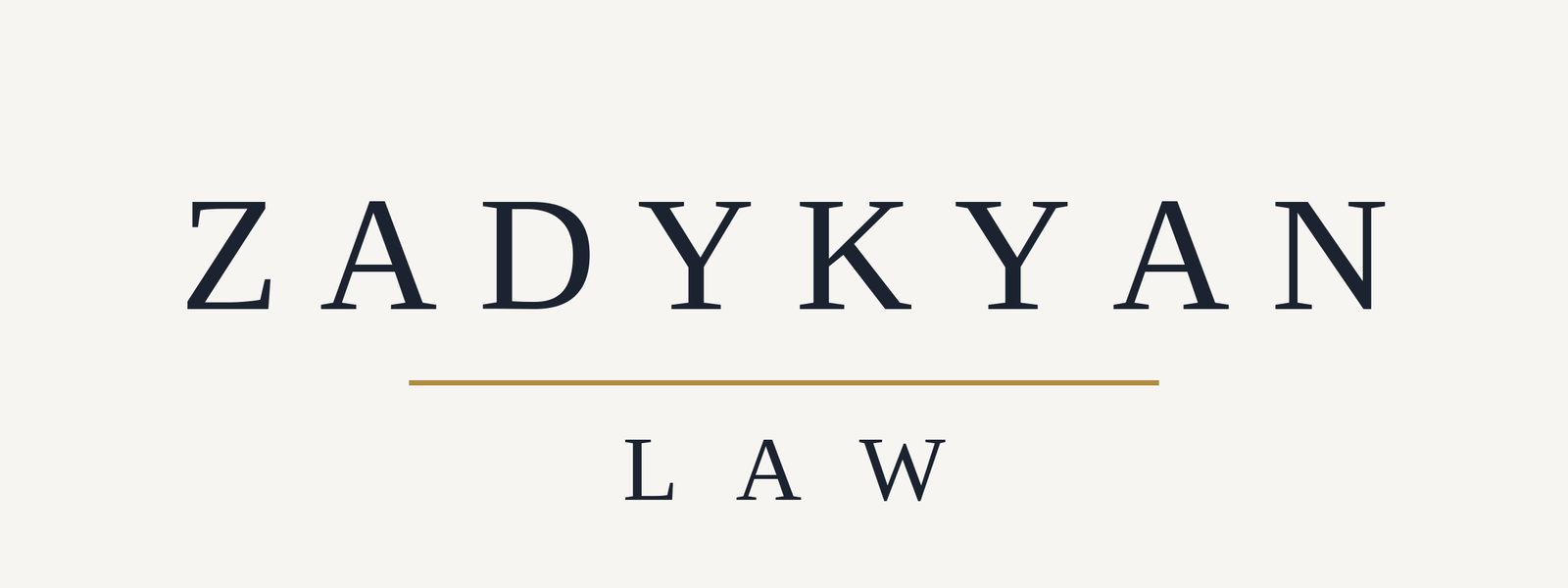 zadykyan law logo cream